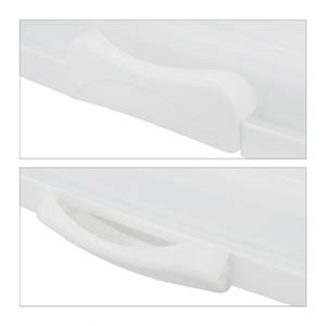 Boîte pour gâteau rectangulaire Blanc - Matière plastique - 38 x 16 x 28 cm
