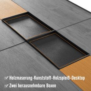 Gartenessgruppe NaturMetal Ⅵ Grau - Holzwerkstoff - Metall - Kunststoff - 82 x 73 x 150 cm