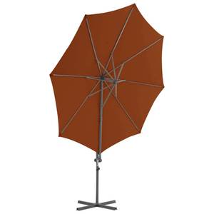 Parasol en porte-à-faux Brun rouge