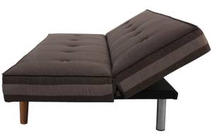 3er-Sofa  Ninove Braun - Textil - 177 x 78 x 90 cm