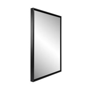 Miroir caisse americaine Noir - Bois manufacturé - 44 x 54 x 4 cm