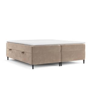 Boxspringbett  Araya II Taschenfederkern Hellbraun - Breite: 140 cm