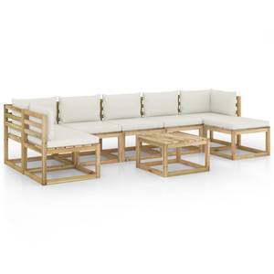 Salon de jardin 3016481-9 (lot de 8) Blanc - Bois manufacturé - Bois/Imitation - 64 x 70 x 64 cm