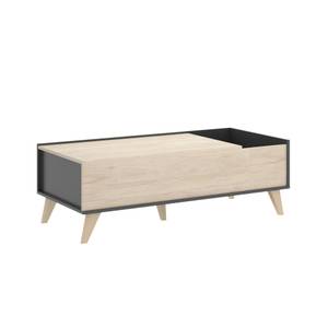 Table basse Dburs Gris - Bois manufacturé - 99 x 41 x 60 cm