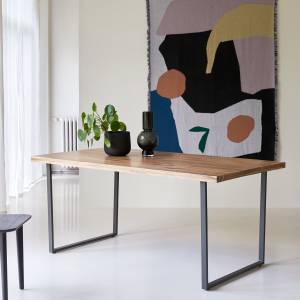 Tisch Temis Braun - Massivholz - Holzart/Dekor - 175 x 76 x 90 cm