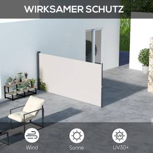 Gartensichtschutz 840-257V01LG Grau - Textil - 4 x 140 x 300 cm