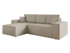 Ecksofa Malaga L Beige - Ecke davorstehend links