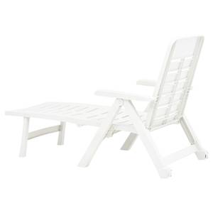 Chaise longue 3000485 Blanc - Matière plastique - 189 x 96 x 72 cm