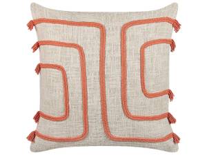 Coussin décoratif PLEIONE Beige - Crème - Orange - Nombre de pièces dans le lot : 1