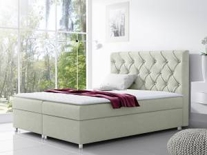 Boxspringbett Roma Cremeweiß - Breite: 180 cm