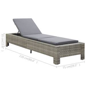 Chaise longue Gris