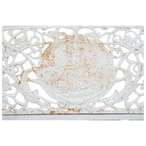 Banc de jardin Art Nouveau Blanc - Métal - 70 x 110 x 184 cm