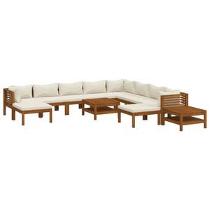 Garten-Lounge-Set (12-teilig) 3011497-30 Weiß - Massivholz - Holzart/Dekor - 65 x 35 x 65 cm