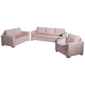 Nebraska Sofa 2-Sitzer Pink - Kunststoff - Textil - Holz teilmassiv - 165 x 88 x 87 cm