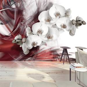 Fototapete Orchid in red Textil - 250 x 175 x 2 cm