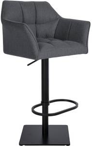 Tabouret de bar Damaso Gris - Noir