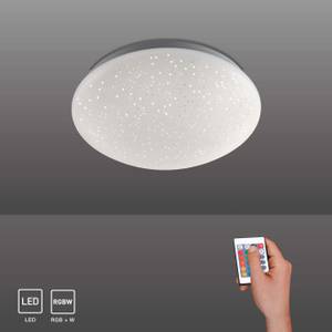 LED Deckenlampe Sternenhimmel Weiß - Metall - Kunststoff - 25 x 9 x 25 cm