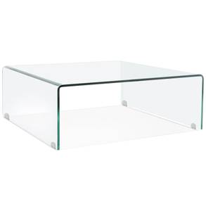 Couchtisch Aus Klarem Glas BOBBY 100 x 35 x 100 cm