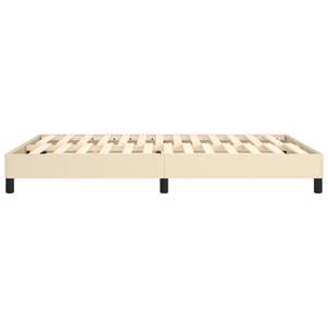 Cadre de lit 3016024-1 Noir - Blanc crème - Largeur : 140 cm