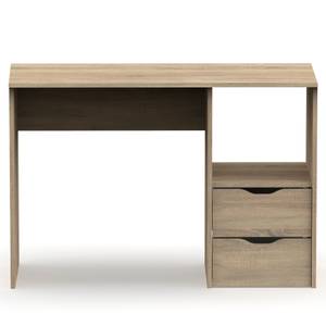 Schreibtisch Prakt1 BRI-6005 Braun - Holzwerkstoff - Kunststoff - 115 x 76 x 50 cm