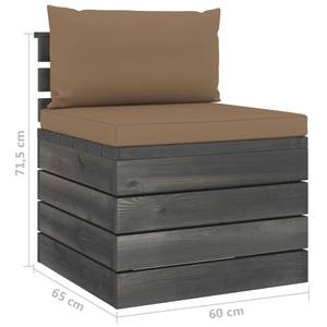 Paletten-Mittelsofa 3005324-1 Taupe