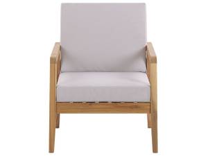 Lounge Set PALLANO 4-tlg Grau - Eiche Hell - Taupe