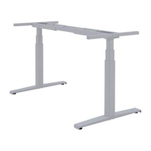 Höhenverstellbarer Tisch Basic Line Grau - Breite: 160 cm - Silber