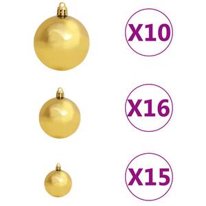 Weihnachtsbaum 3009445-1 Bronze - Gold - Grün - 155 x 300 x 155 cm
