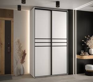 ARMOIRE À PORTES COULISSANTES DAVOS 10 Blanc - Largeur : 140 cm