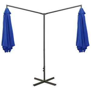 Parasol d'extérieur 3008735 Bleu - Métal - Textile - 290 x 260 x 600 cm