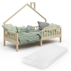 Lit cabane Noemi 200x90cm avec matelas Bois