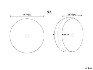 Kissen 2er Set UDALA Grau - Anzahl Teile im Set: 2