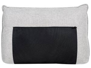 Ecksofa ELGA Schwarz - Grau - Naturfaser - 265 x 80 x 220 cm