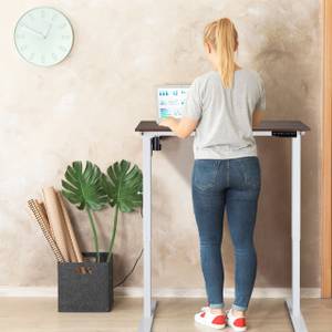 Pied de bureau réglable en hauteur Blanc