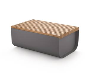 Lunch-Box Mattina Grau - Bambus - 21 x 14 x 1 cm