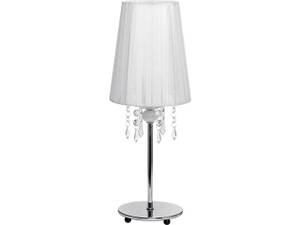 Lampe de chevet MODENA Blanc - Textile - 16 x 41 x 16 cm