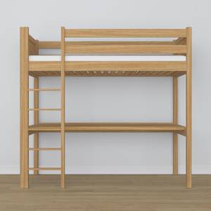 Hochbett N06 mit Schreibtisch Eiche - 80 x 200 cm