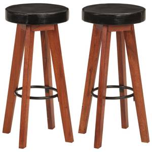 Tabouret de bar 3017379 (lot de 2) Noir