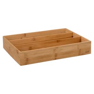 Kosmetik-Organizer BAMBOO, 3 Fächer Braun - Bambus - 38 x 7 x 28 cm