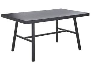 Table de salle à manger CANETTO Noir - Métal - 90 x 76 x 150 cm