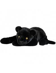 Histoire d Ours Schwarzer Panther 40 cm Schwarz - Kunstfell - 23 x 40 x 38 cm