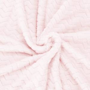 Kuscheldecke 130 x 180cm Zickzack-Muster Pink - Textil - 130 x 180 x 2 cm