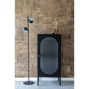 Sideboard Rippled Schwarz - Glas - 50 x 110 x 35 cm