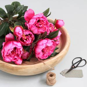 Fleur artificielle Pioenrozen Rose foncé