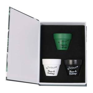 Coffret 3 bougies Nature candles Vert - Verre - 18 x 23 x 9 cm