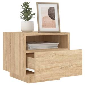 Nachttische mit LED 2er Set W574 Braun - Holzwerkstoff - 40 x 37 x 39 cm