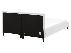 Doppelbett FITOU Eiche Dunkel - Weiß - Breite: 170 cm