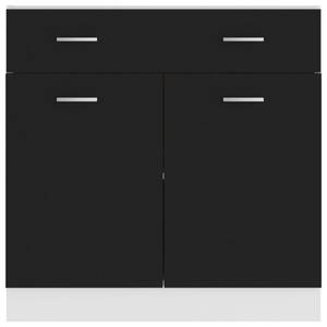 Schubunterschrank 3016496-4 Schwarz - Breite: 80 cm