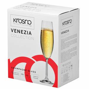 Krosno Venezia Verres à champagne Verre - 6 x 23 x 6 cm