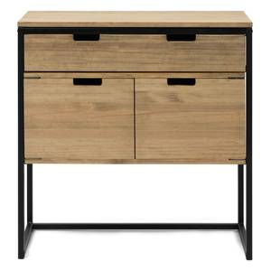 Console Buffett TI+CP 80x40x80cm Noir - Bois massif - Bois/Imitation - 80 x 80 x 40 cm